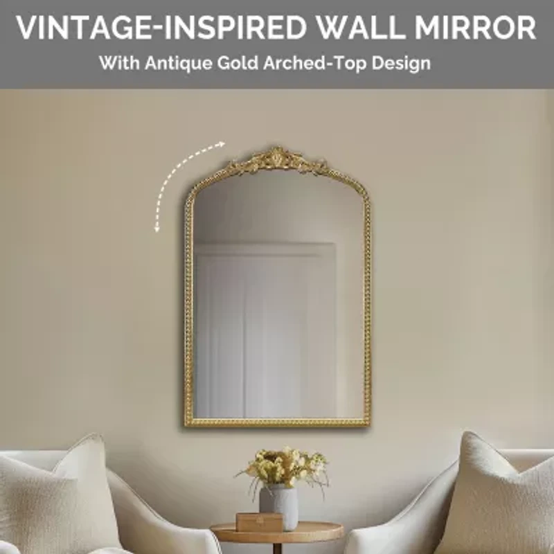 Madison Park 39 Lilbeth Beaded Arch Wall Mount Wall Mirror