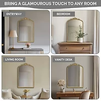 Madison Park 39 Lilbeth Beaded Arch Wall Mount Wall Mirror