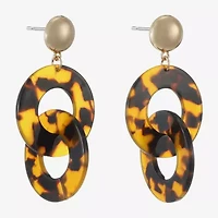 Bijoux Bar Womens Round Hypoallergenic Drop Earrings