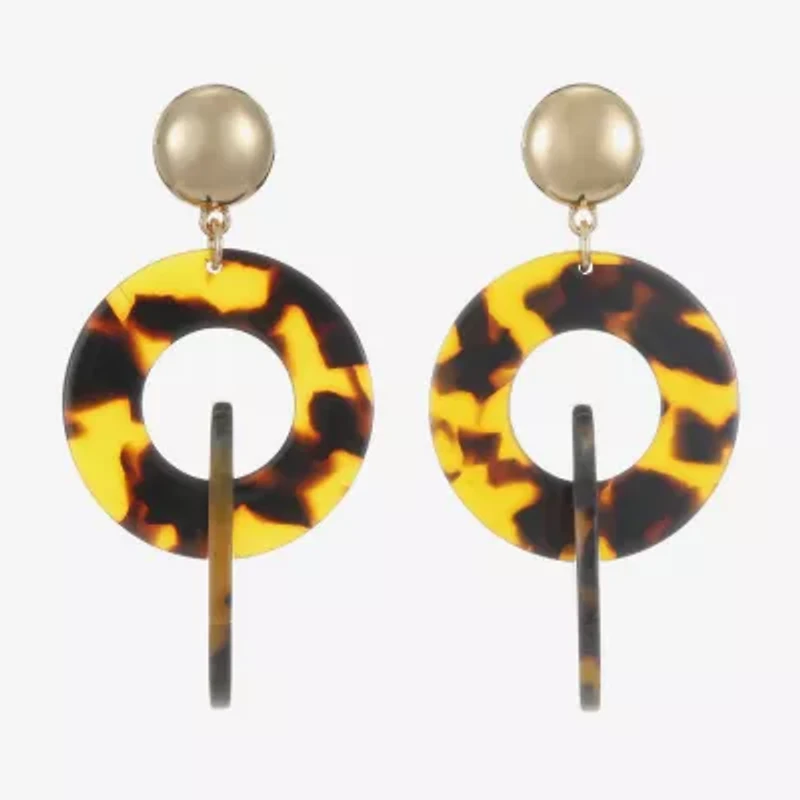 Bijoux Bar Womens Round Hypoallergenic Drop Earrings