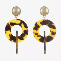 Bijoux Bar Womens Round Hypoallergenic Drop Earrings