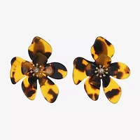 Bijoux Bar Glass 48mm Flower Stud Earrings