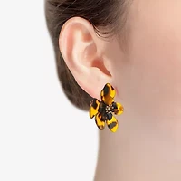 Bijoux Bar Glass 48mm Flower Stud Earrings