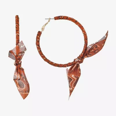 Bijoux Bar Womens 70mm Hypoallergenic Hoop Earrings