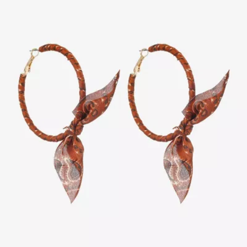 Bijoux Bar Womens 70mm Hypoallergenic Hoop Earrings