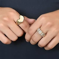 Rebecca Minkoff Womens 14K Gold Over Brass Cocktail Ring