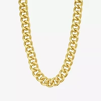 Rebecca Minkoff Womens 14K Gold Over Brass 17 1/2 Inch Curb Chain Necklace