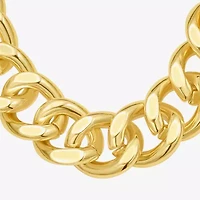 Rebecca Minkoff Womens 14K Gold Over Brass 17 1/2 Inch Curb Chain Necklace