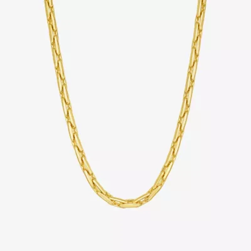 Rebecca Minkoff Womens 14K Gold Over Brass 18 Inch Link Chain Necklace