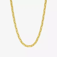 Rebecca Minkoff Womens 14K Gold Over Brass 18 Inch Link Chain Necklace