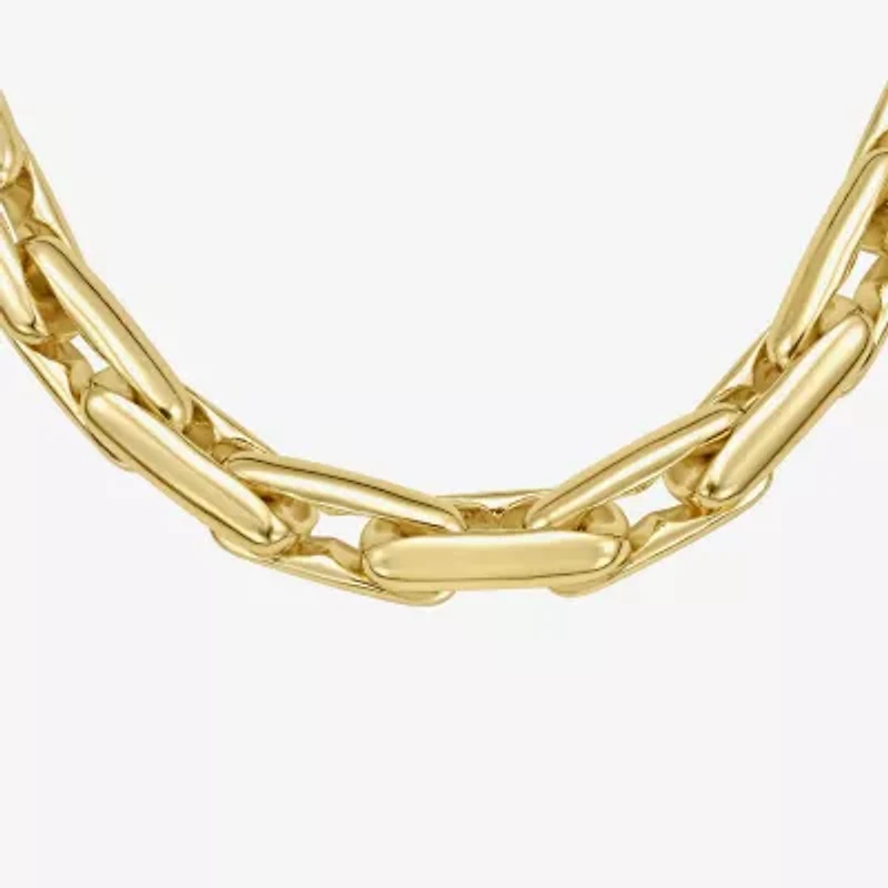 Rebecca Minkoff Womens 14K Gold Over Brass 18 Inch Link Chain Necklace