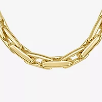 Rebecca Minkoff Womens 14K Gold Over Brass 18 Inch Link Chain Necklace