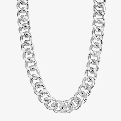 Rebecca Minkoff Womens 17 1/2 Inch Curb Chain Necklace