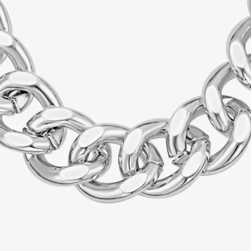 Rebecca Minkoff Womens 17 1/2 Inch Curb Chain Necklace