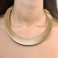 Rebecca Minkoff Womens 14K Gold Over Brass 18 Inch Collar Necklace