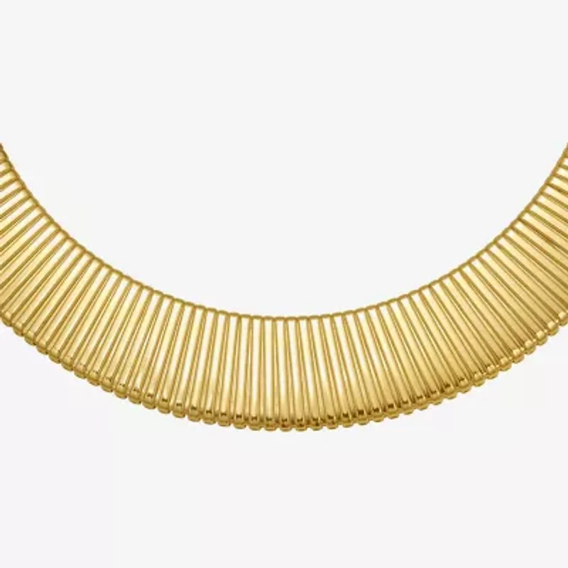 Rebecca Minkoff Womens 14K Gold Over Brass 18 Inch Collar Necklace
