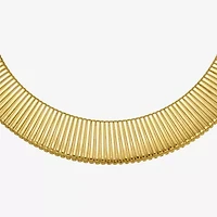 Rebecca Minkoff Womens 14K Gold Over Brass 18 Inch Collar Necklace