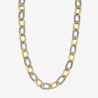 Rebecca Minkoff Womens 14K Gold Over Brass Inch Link Necklace