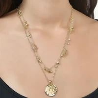 Rebecca Minkoff Womens 14K Gold Over Brass Inch Pendant Necklace