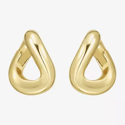 Rebecca Minkoff Womens 14K Gold Over Brass 3.1mm Hoop Earrings
