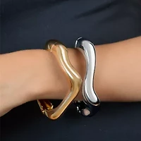 Rebecca Minkoff Timeless Infinite Gold Womens Bangle Bracelet