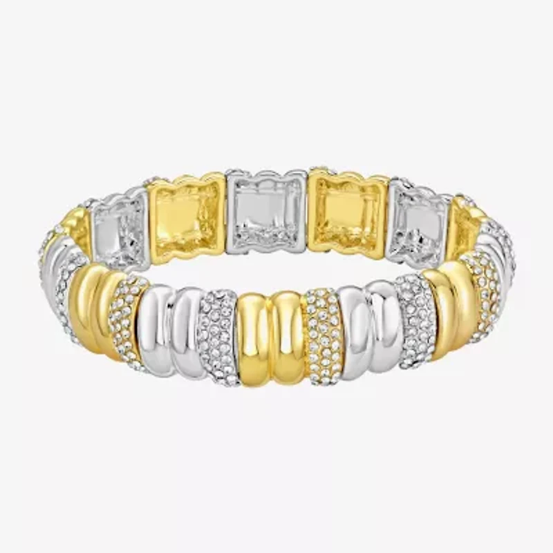 Rebecca Minkoff Diamond Accent Womens 14K Gold Over Brass Stretch Bracelet
