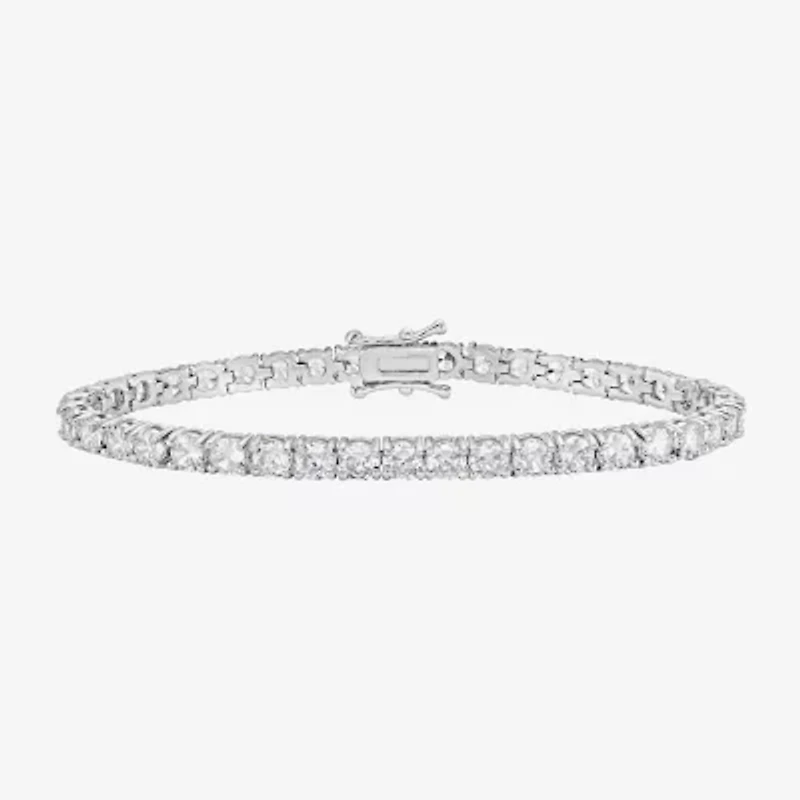 Rebecca Minkoff Diamond Accent Womens Cubic Zirconia 14K Gold Over Brass 7.5 Inch Tennis Bracelet