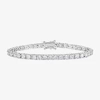 Rebecca Minkoff Diamond Accent Womens Cubic Zirconia 14K Gold Over Brass 7.5 Inch Tennis Bracelet