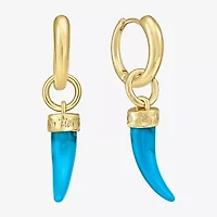 Rebecca Minkoff Womens 14K Gold Over Brass 4.5mm Hoop Earrings