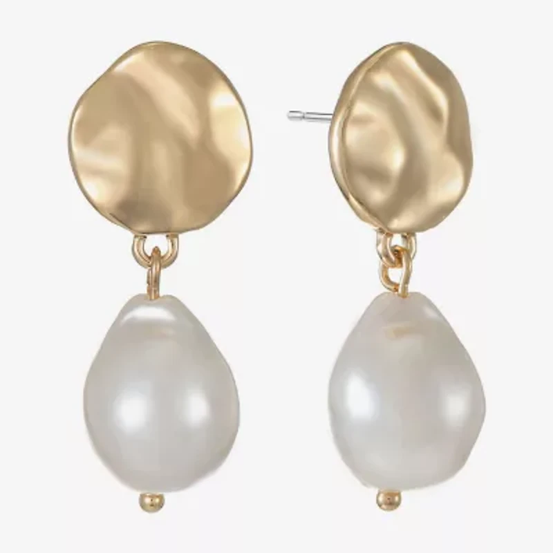 Liz Claiborne Womens Hypoallergenic Drop Earrings