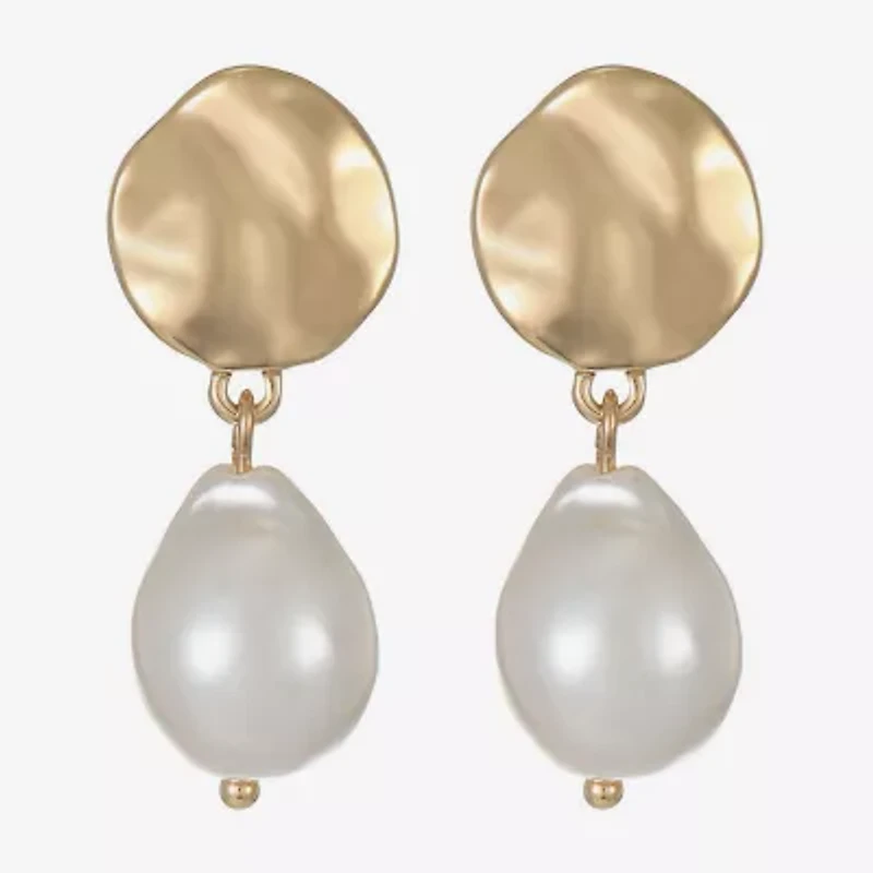 Liz Claiborne Womens Hypoallergenic Drop Earrings