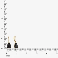 Monet Jewelry Womens Red Glass Drop Earrings