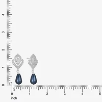 Monet Jewelry Womens Glass Simulated Pearl Hypoallergenic Drop Earrings