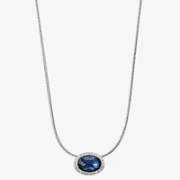 Monet Jewelry Womens Red Glass Oval 17 Inch Pendant Necklace