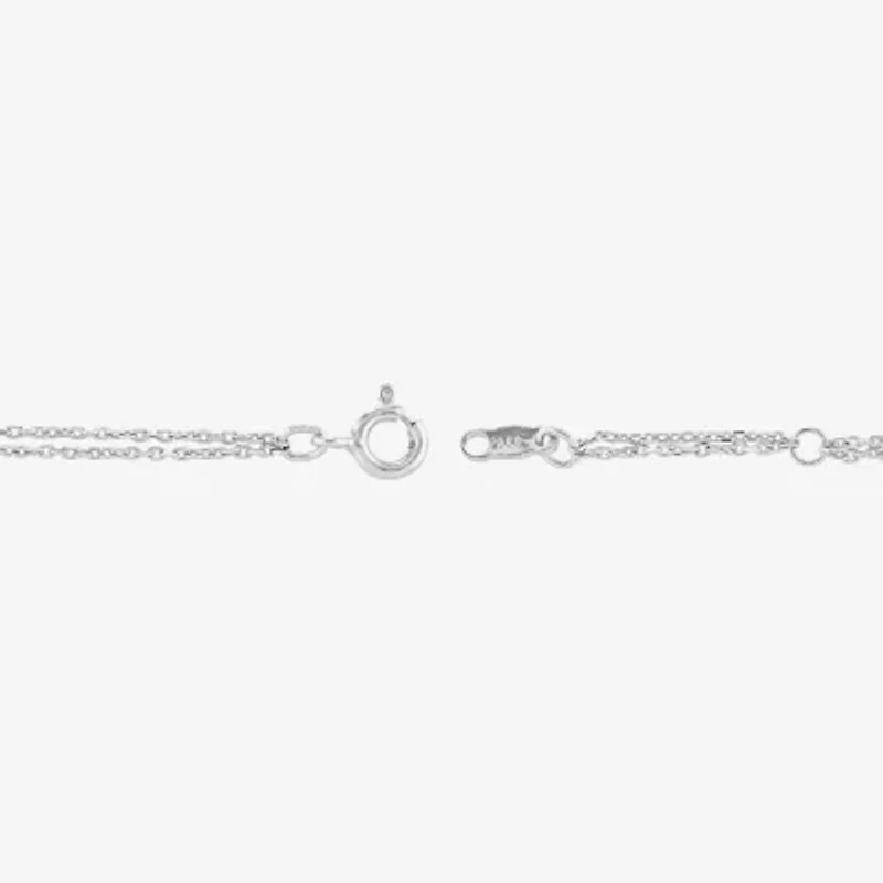 Womens Sterling Silver 8 1/4 Inch Solid Cable Chain Bracelet
