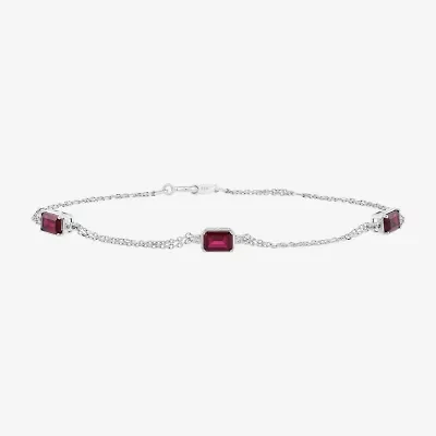 Womens Sterling Silver 8 1/4 Inch Solid Cable Chain Bracelet
