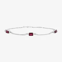 Womens Sterling Silver 8 1/4 Inch Solid Cable Chain Bracelet
