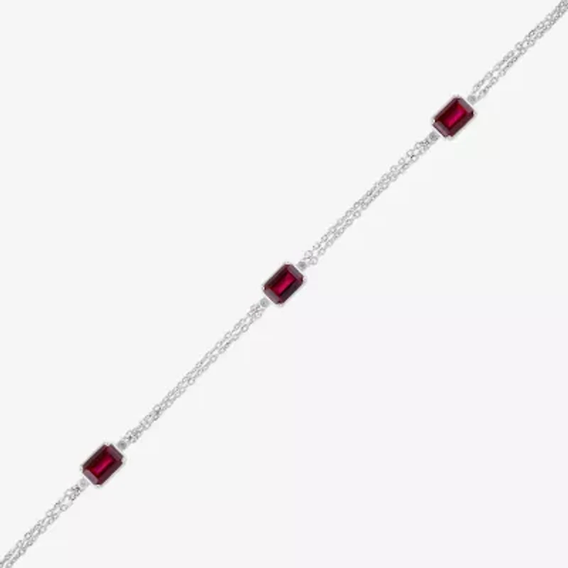 Womens Sterling Silver 8 1/4 Inch Solid Cable Chain Bracelet