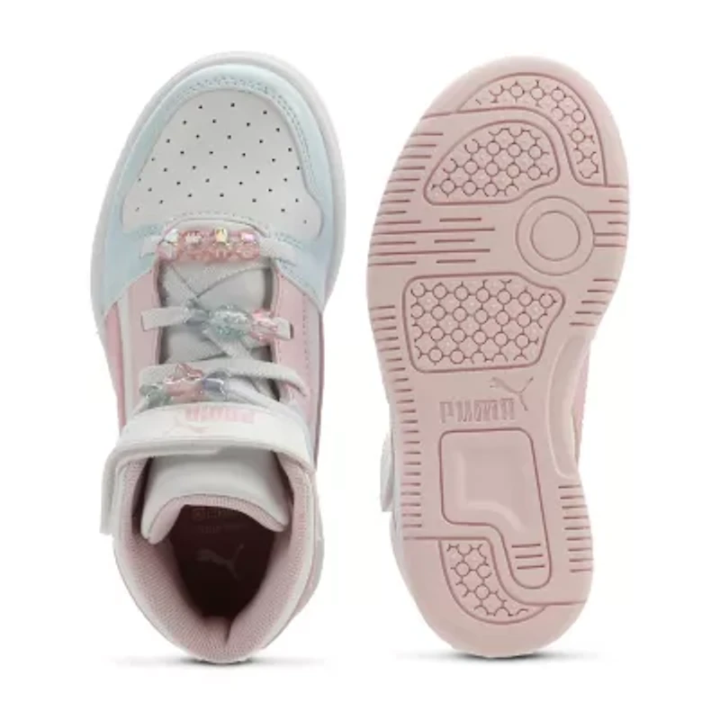 PUMA Rebound Layup Little Kid Girls Basketball Shoes