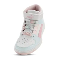 PUMA Rebound Layup Little Kid Girls Basketball Shoes