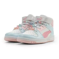 PUMA Rebound Layup Little Kid Girls Basketball Shoes