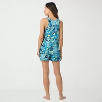 Cuddl Duds Womens Sleeveless 2-pc. Pajama Set
