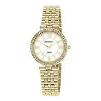 Armitron® Now® Womens Textured Gold-Tone Bracelet Watch
