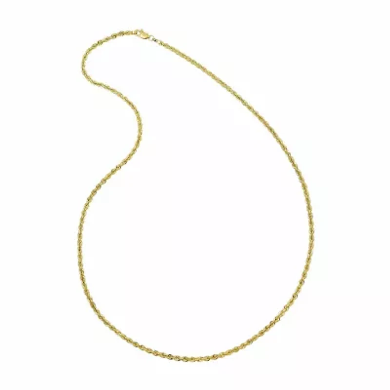 Unisex Adult 14K Gold 20 Inch Rope Chain Necklace