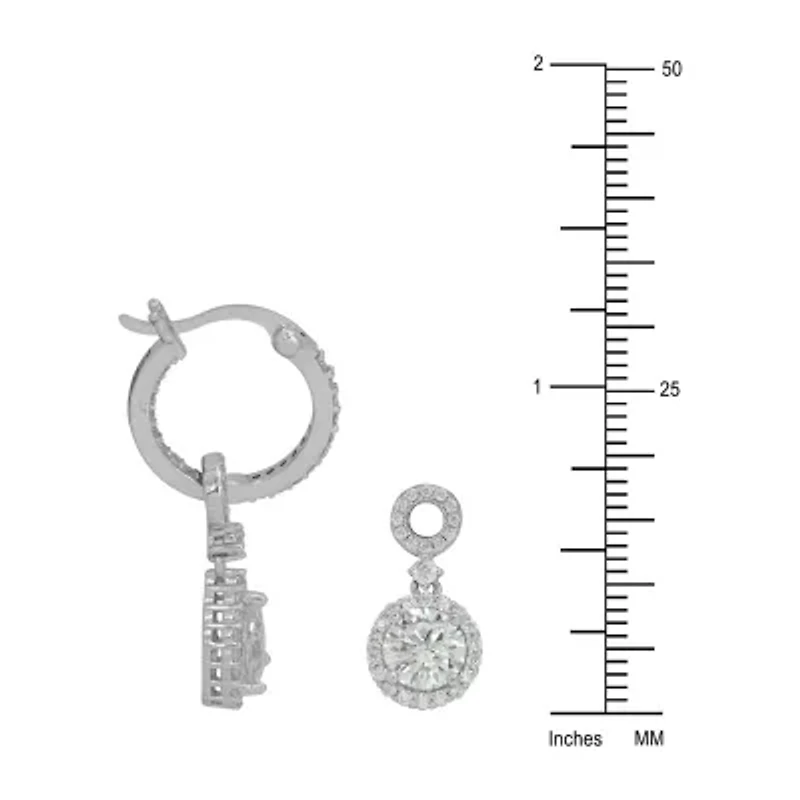 DiamonArt® 5 CT. T.W. White Cubic Zirconia Sterling Silver Earring Set