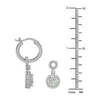 DiamonArt® 5 CT. T.W. White Cubic Zirconia Sterling Silver Earring Set