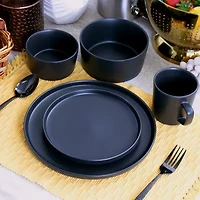 Elama Luxmatte 20-pc. Stoneware Dinnerware Set