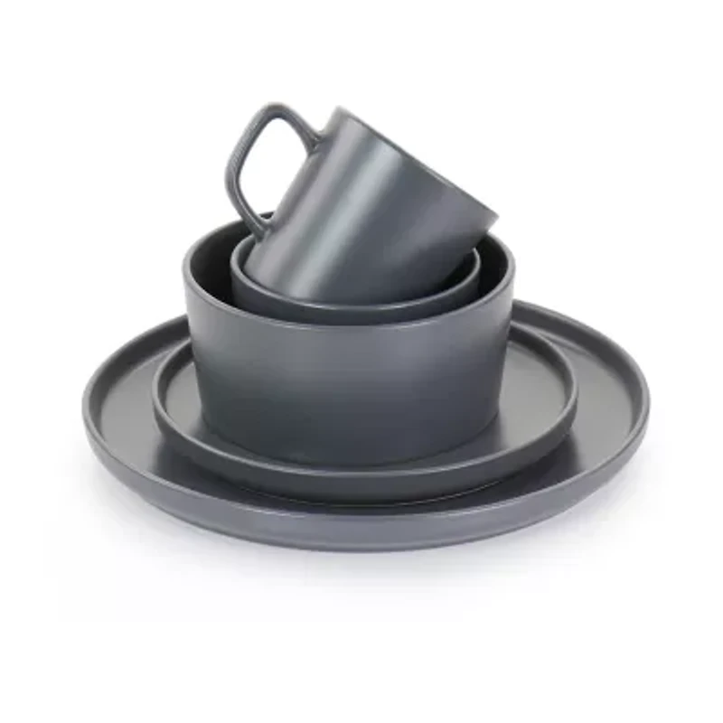 Elama Luxmatte 20-pc. Stoneware Dinnerware Set