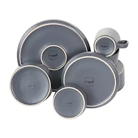 Elama Luxmatte 20-pc. Stoneware Dinnerware Set