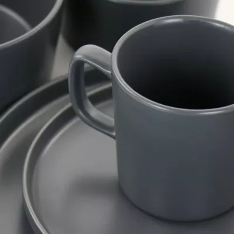 Elama Luxmatte 20-pc. Stoneware Dinnerware Set